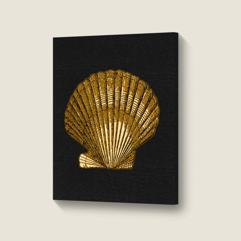 Golden Crustaceancore Portrait Canvas Print | Artistshot