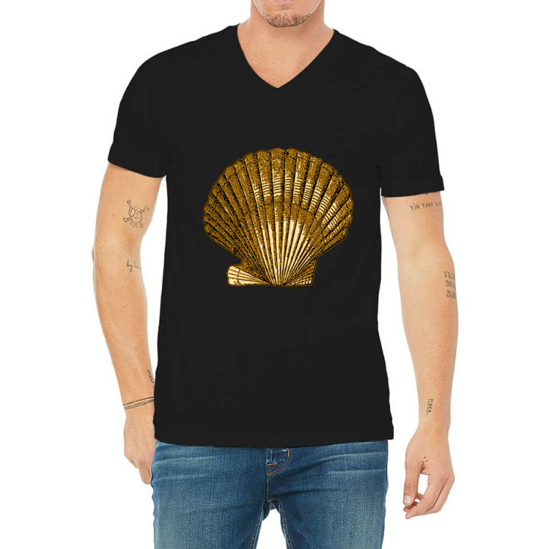 Golden Crustaceancore V-neck Tee | Artistshot