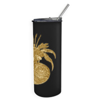 Golden Crustaceancore 4 Skinny Tumbler | Artistshot