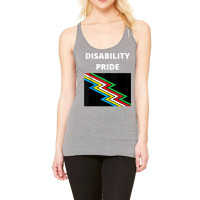 Disability Pride With Flag Tank Top Racerback Tank | Artistshot