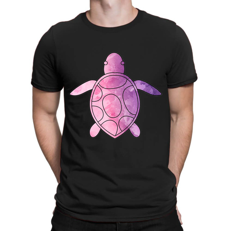 Sea Turtle Purple Watercolor T-shirt | Artistshot