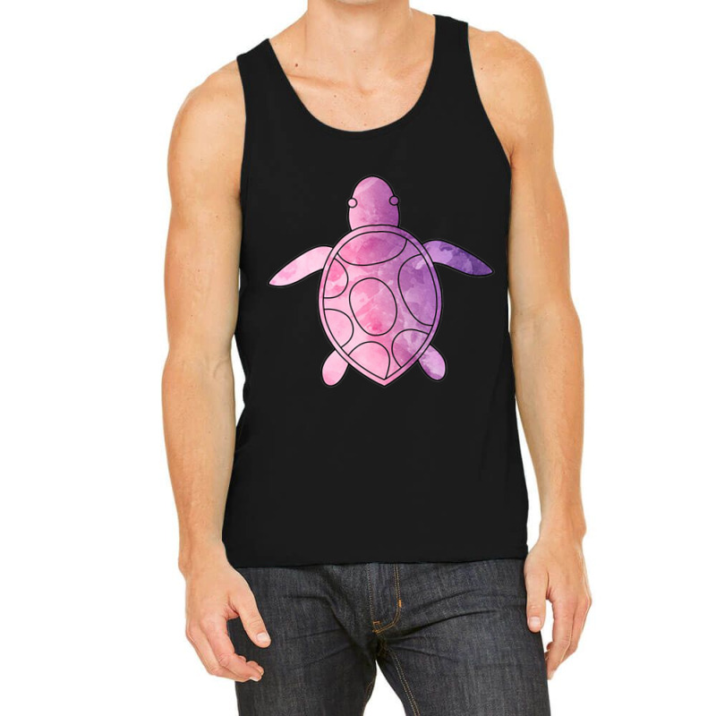 Sea Turtle Purple Watercolor Tank Top | Artistshot