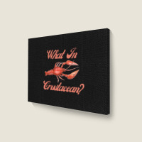 What In Crustacean  Cute Crustaceancore Landscape Canvas Print | Artistshot