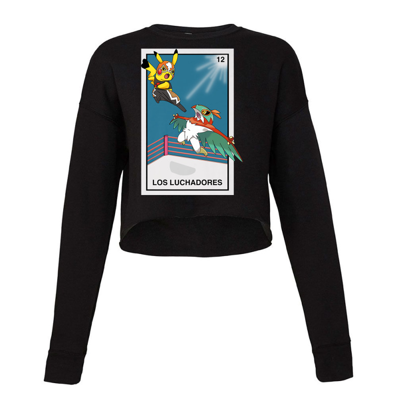 Los Luchadoresthe Fighters   Mexican Lottery Game Inspired Premium T S Cropped Sweater by cm-arts | Artistshot