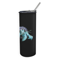 Aqua Colored Hermit Skinny Tumbler | Artistshot