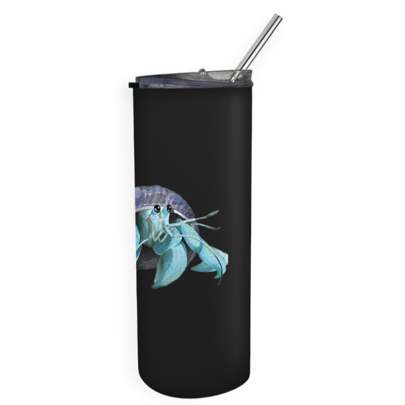 Aqua Colored Hermit Skinny Tumbler | Artistshot