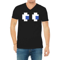 Retro Arcade Video Game Ghost T Shirt V-neck Tee | Artistshot