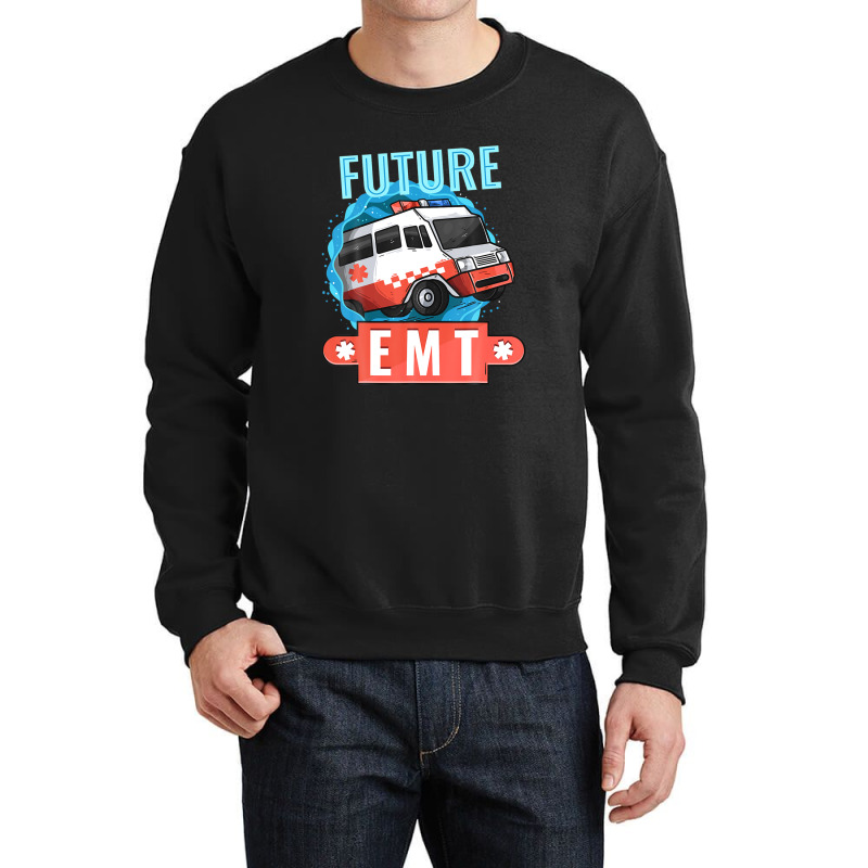 Future Emt | Paramedic Medical Technician Ambulance Crewneck Sweatshirt | Artistshot