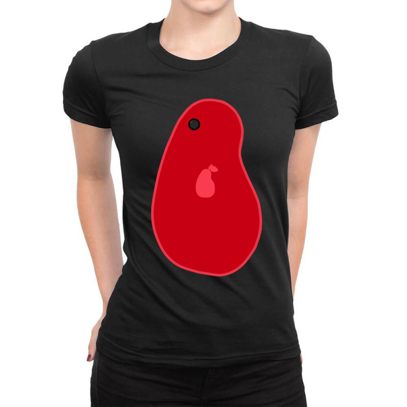 Pearphone  Red Ladies Fitted T-Shirt by cm-arts | Artistshot