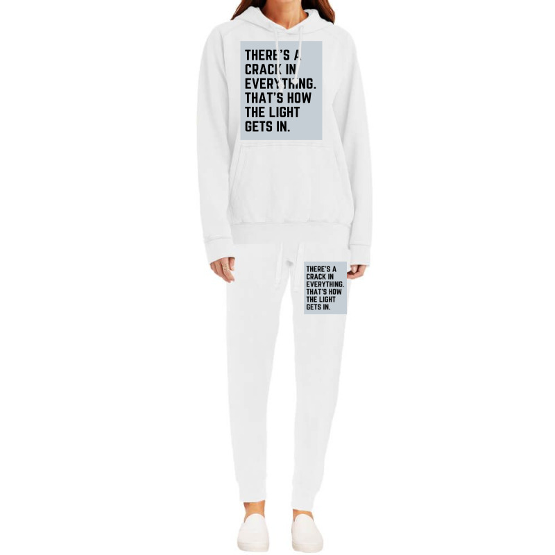 There S A Crack In Everything Tri Blend Hoodie & Jogger Set | Artistshot