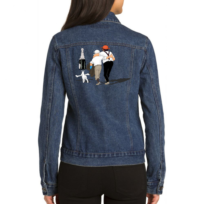 Lost In The Desert Ladies Denim Jacket by graphictor | Artistshot