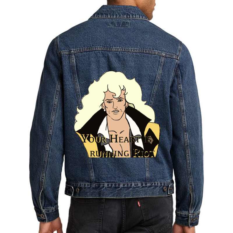 Your Heart Is Running Riot, Under My Spell Men Denim Jacket by ERICILLIAMS | Artistshot