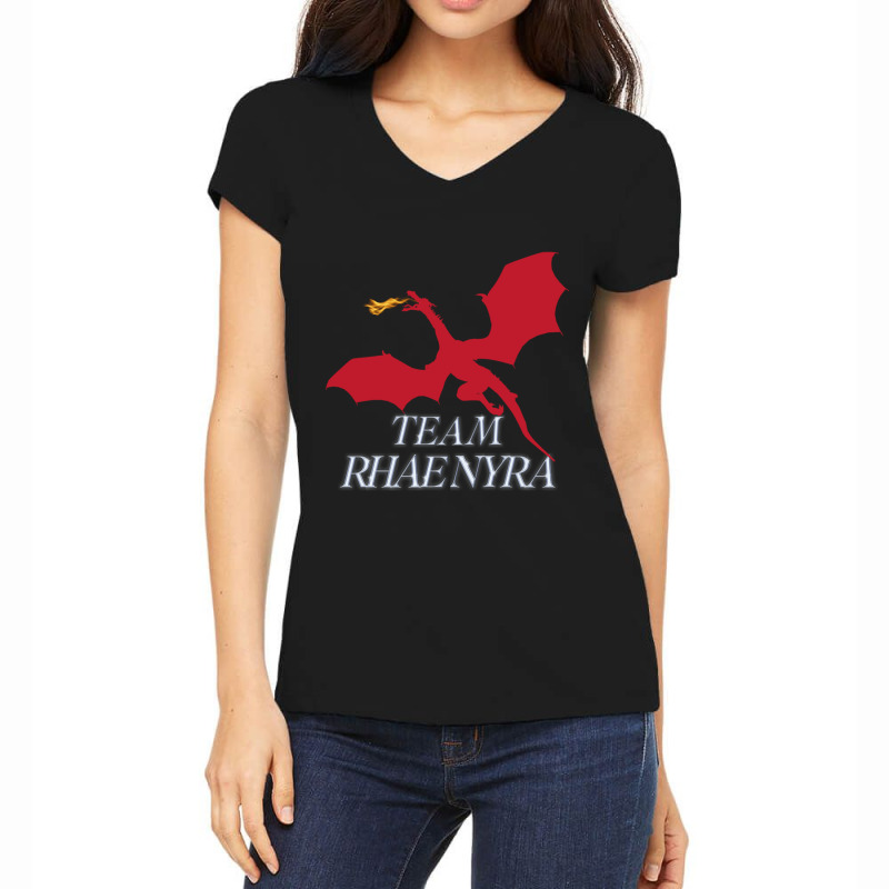 Team Rhaenyra Women's V-Neck T-Shirt by OSWALDOLIMART | Artistshot