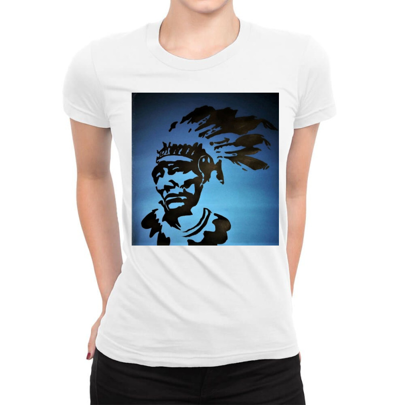 Red Indian Leaders Ladies Fitted T-Shirt by Trendy boy | Artistshot