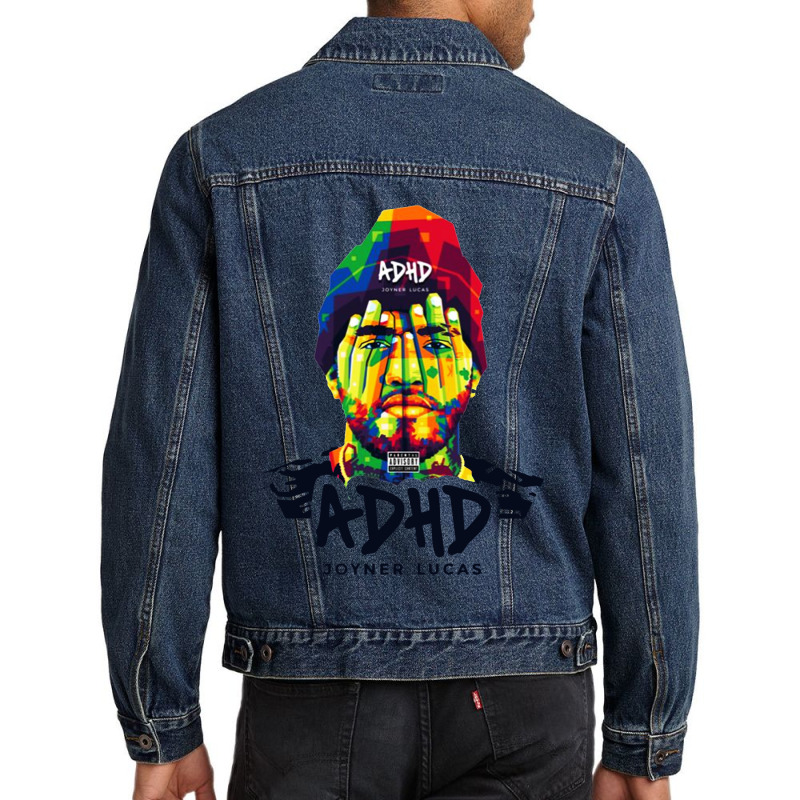 Joyner Lucas Adhd Vector Men Denim Jacket by Fresco | Artistshot