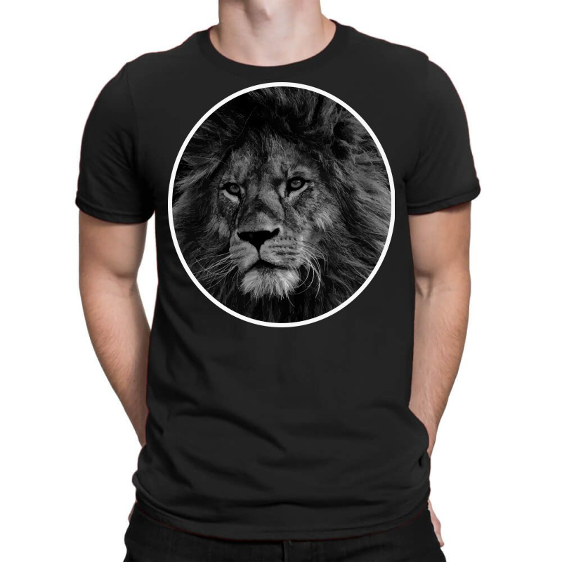 Black And White Lion T-Shirt by BELLINI | Artistshot