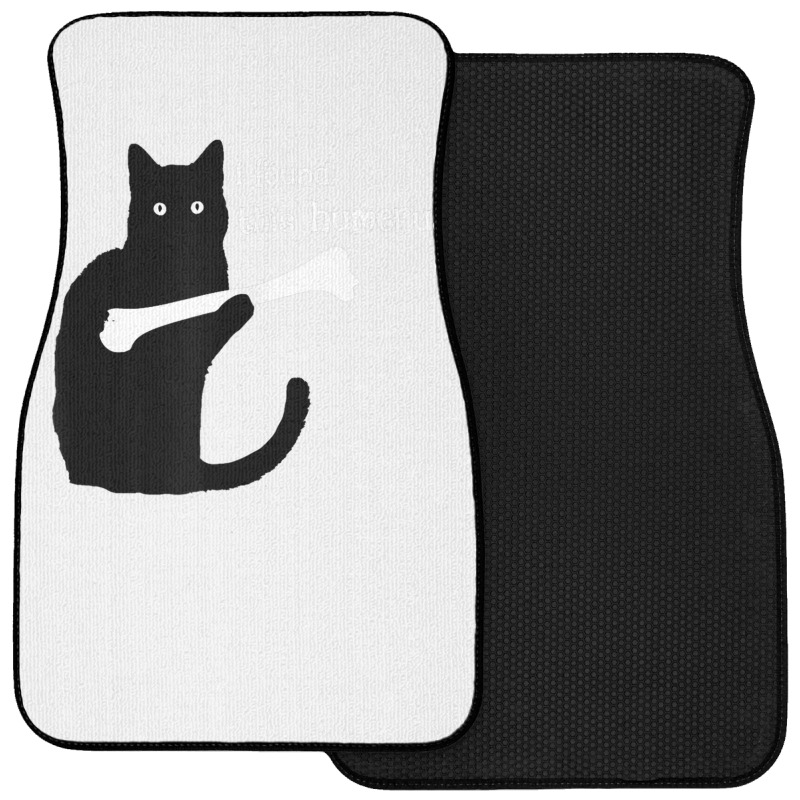 I Found This Humerus Black Cat Front Car Mat | Artistshot