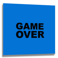 Game Over   Game Metal Print Square | Artistshot