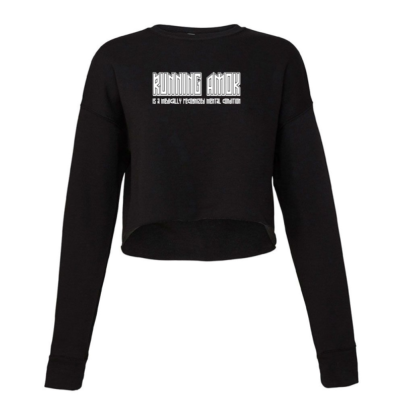 Running Amok 1 Cropped Sweater by MartyTemple | Artistshot