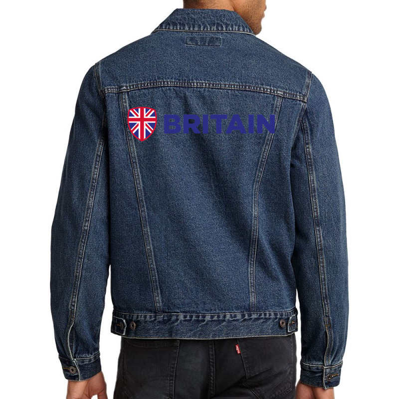 National Flag Of Great Britain Essential Men Denim Jacket | Artistshot