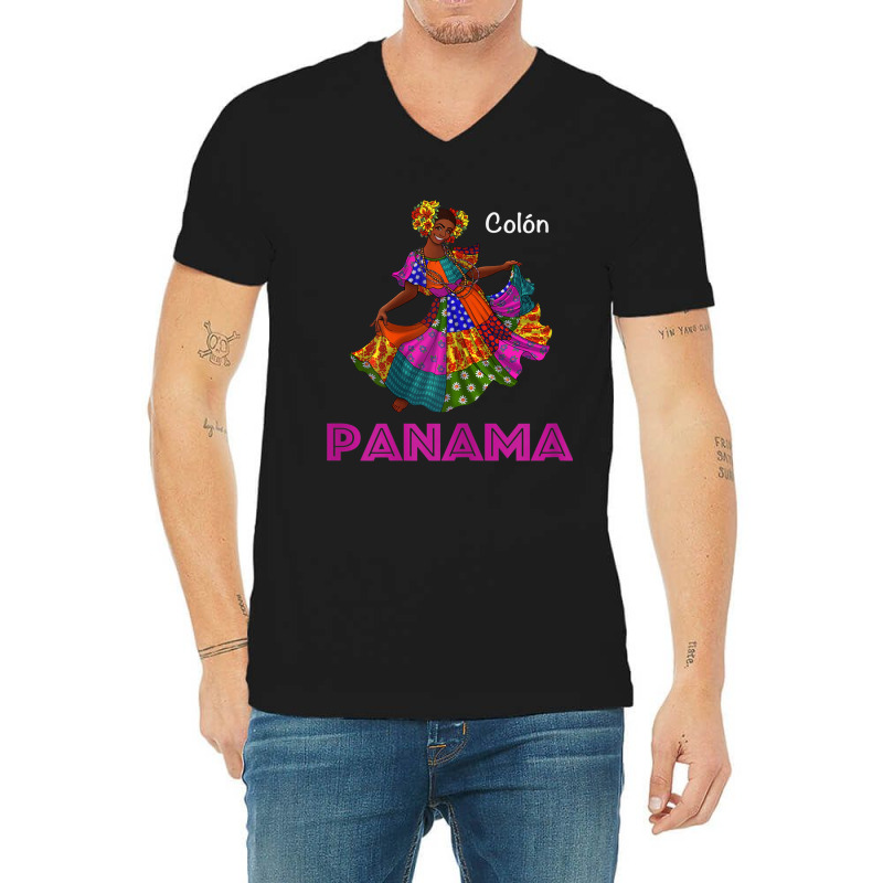 Colon Panama Culture; Panamanian Pride V-Neck Tee by MaraRojas | Artistshot