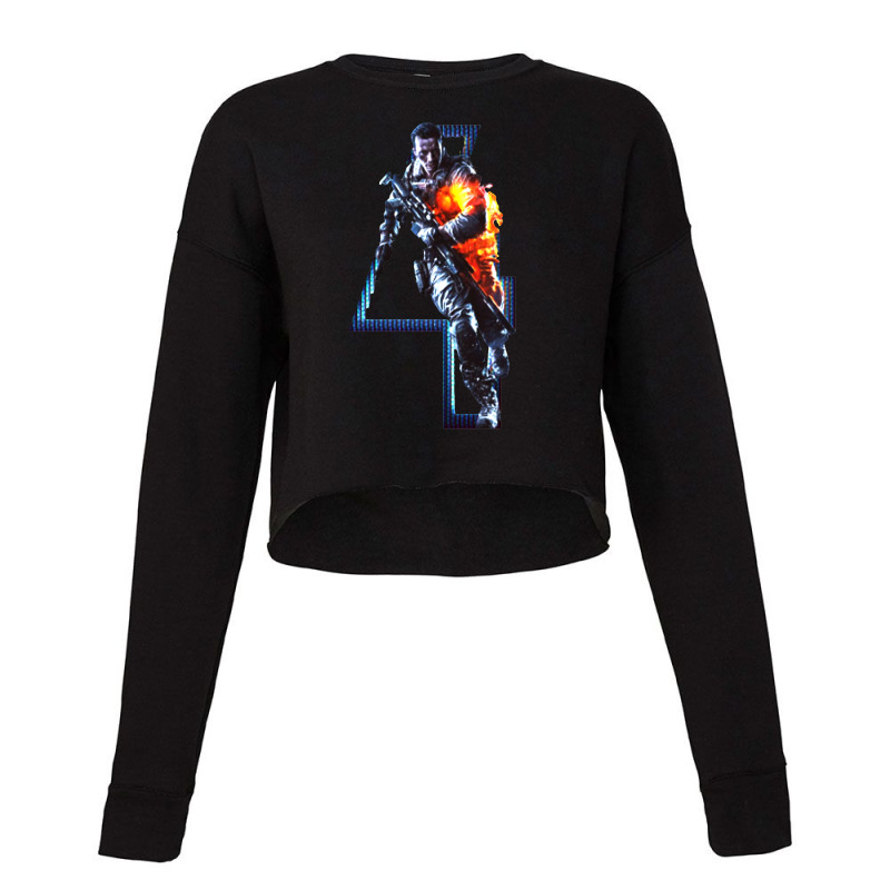 Shooter Game Battlefield Cropped Sweater by Fresco | Artistshot