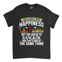 Bangkok Thailand City Skyline Map Classic T-shirt | Artistshot