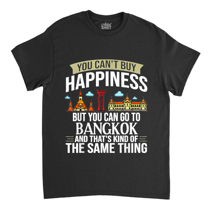 Bangkok Thailand City Skyline Map Classic T-shirt by JilmarM.Perez | Artistshot