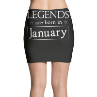 Legends Are Born In January Birthday Gift T Shirt Mini Skirts | Artistshot