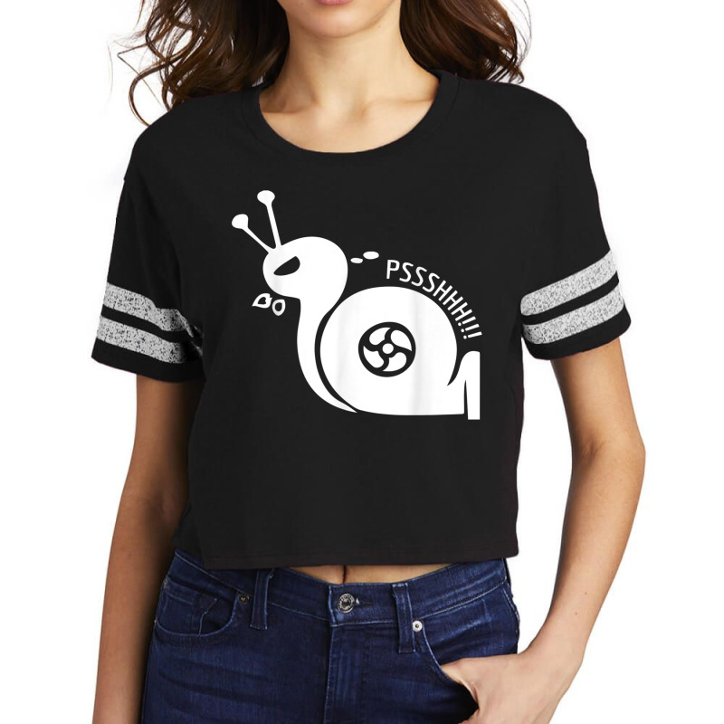 Snail Funny Turbo Boost Racing Pshh Scorecard Crop Tee by IsabelSchmit | Artistshot