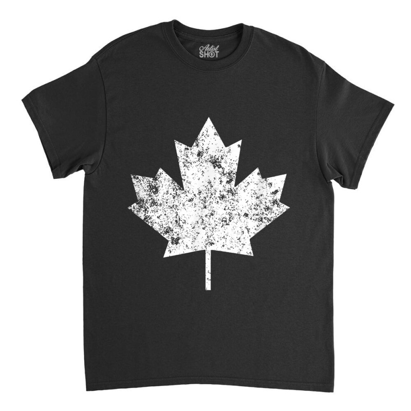 Canada Maple Leaf Flag Retro Classic T-shirt by JusticePeck | Artistshot