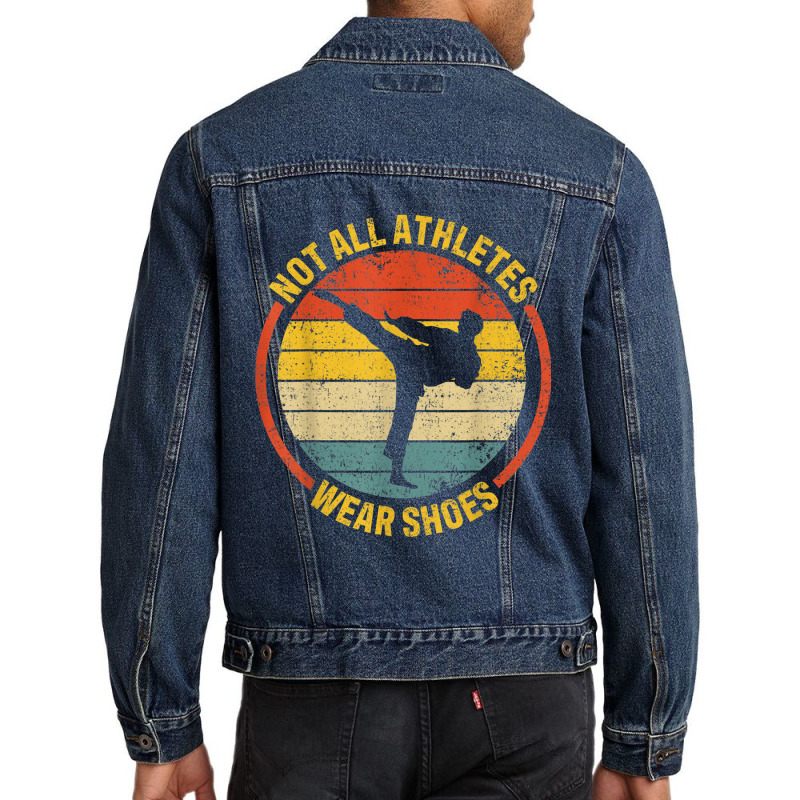 Material Arts Not All Athletes Wear Shoes In Karate Jujitsu Men Denim Jacket by HailieKey | Artistshot