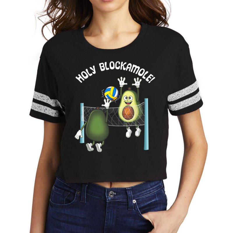 Holy Blockamole Guacamole Player Blocker Volleyball Scorecard Crop Tee by CrystalWanda | Artistshot