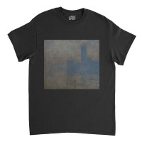 London Parliament Claude Monet Classic T-shirt | Artistshot