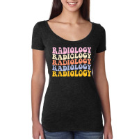 Radiology Technologist Groovy Boho Rad Tech Women's Triblend Scoop T-shirt | Artistshot