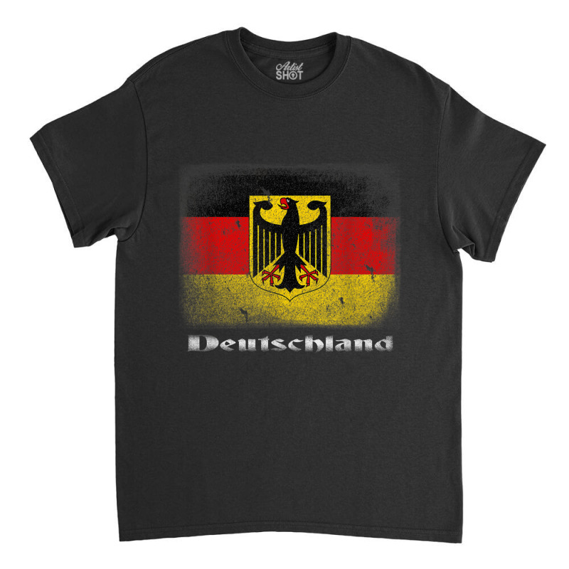 Germany German Flag Deutschland Souvenir Gift Alemania Classic T-shirt by JamieZilverberg | Artistshot