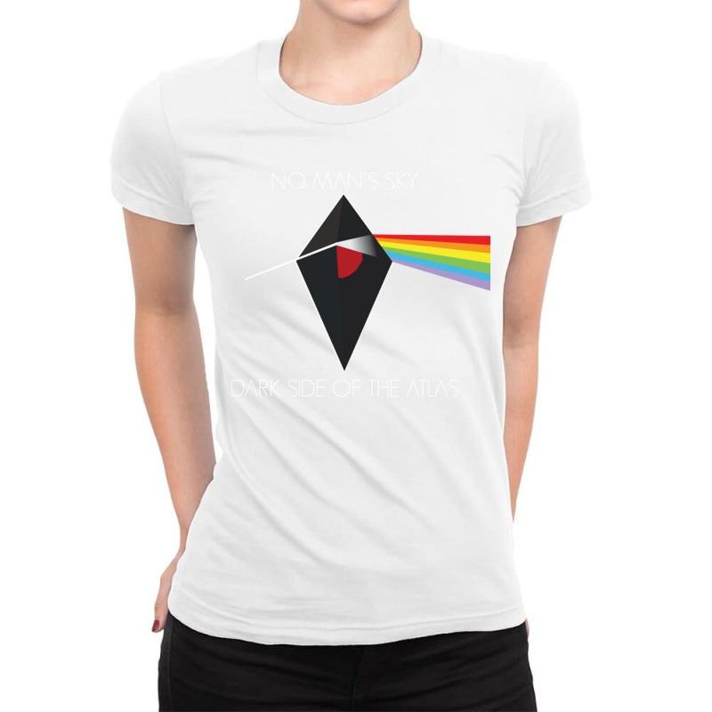 No Man's Sky Dark Side Of The Atlas Ladies Fitted T-Shirt by GeorgeneAnnette | Artistshot