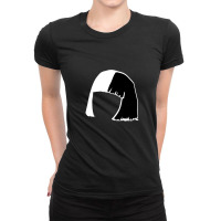 Black And White Hair 1 Ladies Fitted T-shirt | Artistshot