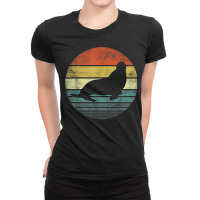 Seal Lover Gifts Retro Vintage Sea Lion Animal Silhouette Ladies Fitted T-shirt | Artistshot