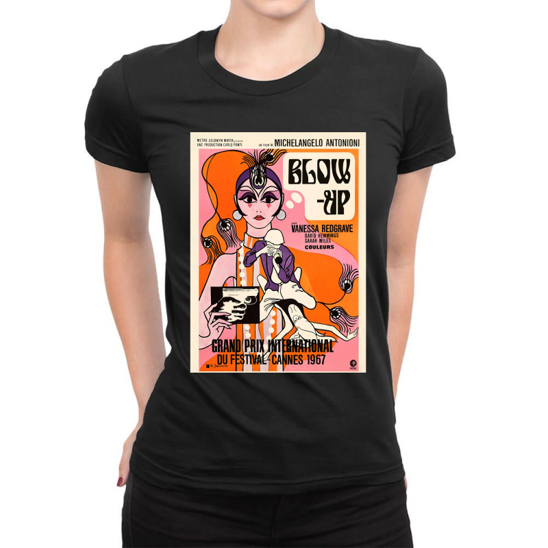 Blow Up Vintage Belgian Ladies Fitted T-Shirt by LUISRTORRES | Artistshot