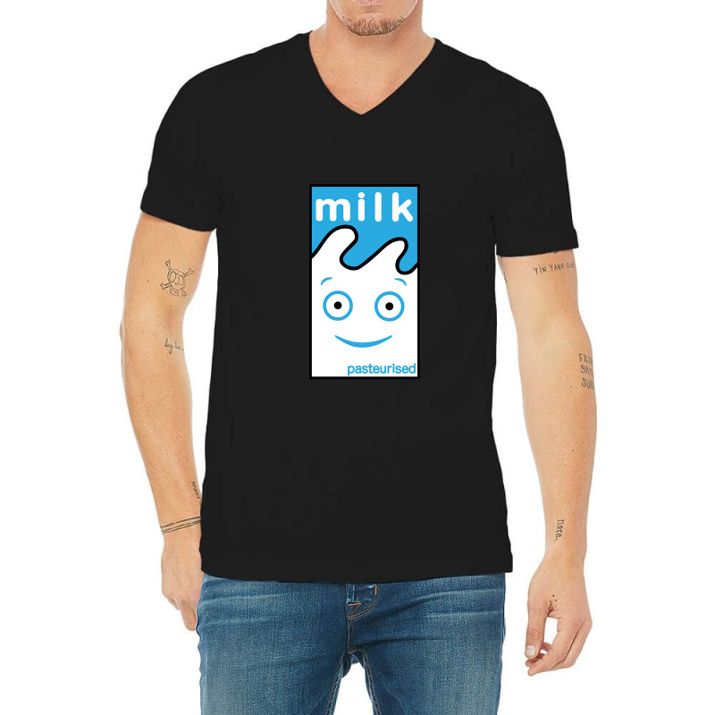 Milk -coffee & Tv V-Neck Tee by SteveHunter | Artistshot