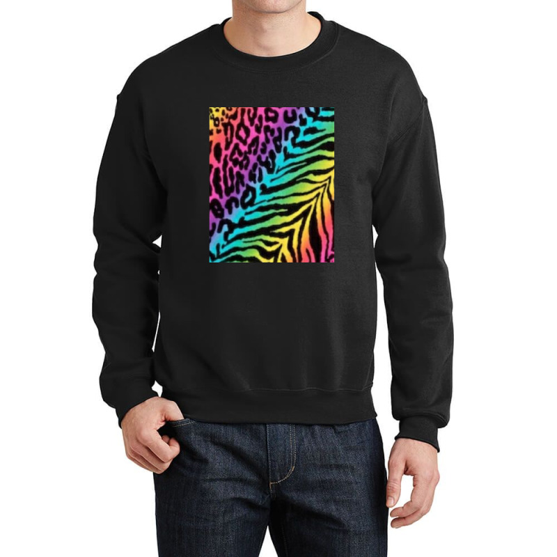 Combination Of Tiger And Cheetah Skin .png Crewneck Sweatshirt | Artistshot