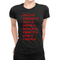 Twilight Saga Character Names Ladies Fitted T-shirt | Artistshot