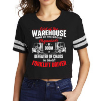 Lord Of The Warehouse Forklift Driver Fork Stacker Operator Scorecard Crop Tee | Artistshot