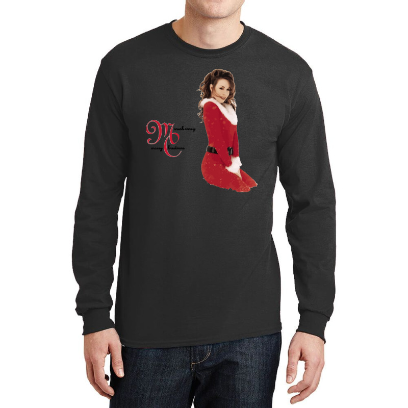 Mans Mariah Carey Merry Christmas Long Sleeve Shirts by LeeEdwardWalmsley | Artistshot