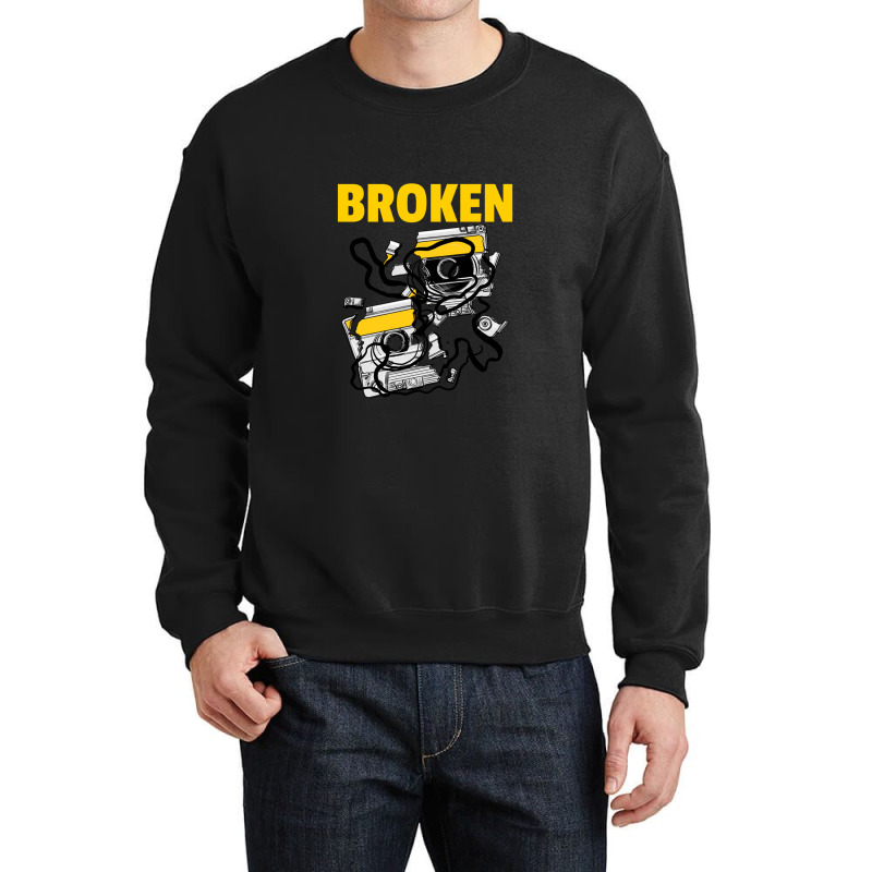 Broken Cassette Crewneck Sweatshirt | Artistshot