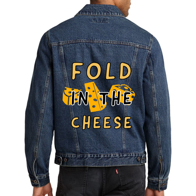 Fold In The Cheese White Collection By Studio M Amp Co Men Denim Jacket by JULIUSGERADEAU | Artistshot