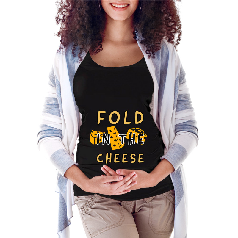 Fold In The Cheese White Collection By Studio M Amp Co Maternity Scoop Neck T-shirt by JULIUSGERADEAU | Artistshot