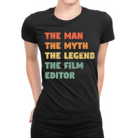 Film Editor Funny1 Ladies Fitted T-shirt | Artistshot