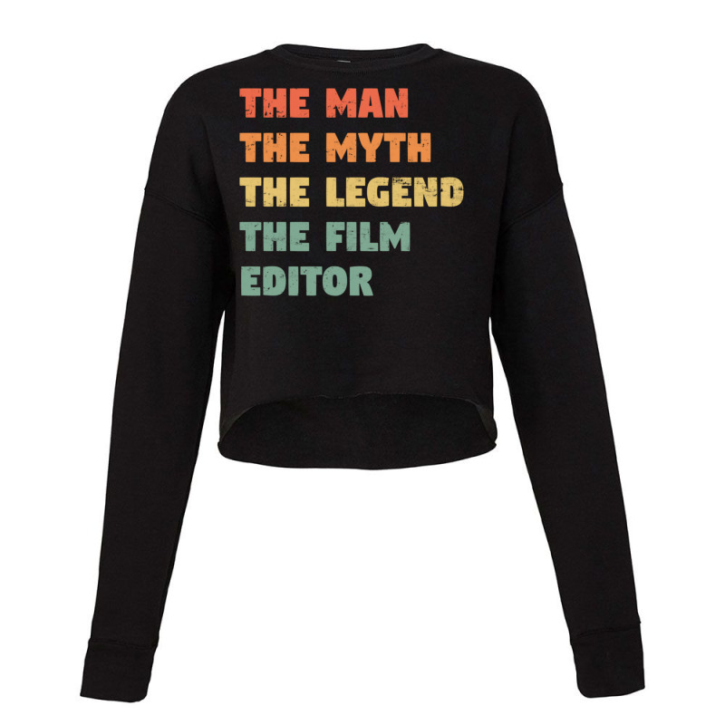 Film Editor Funny1 Cropped Sweater by DemetriusWatkinsSr | Artistshot